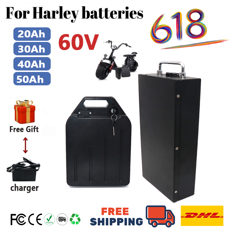 60V 50Ah Electric Scooter Battery - Bateria de Lítio 18650 para Motocicleta