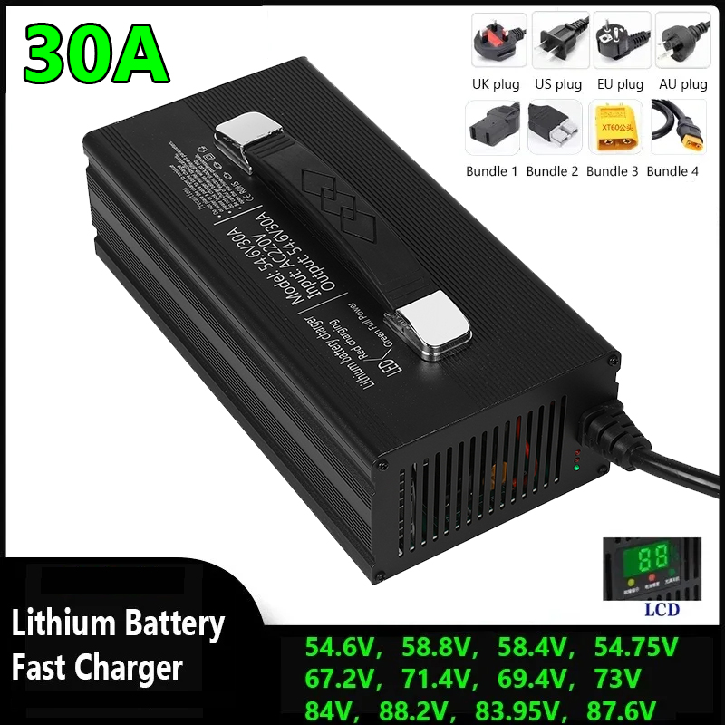 84V 20A Smart Charger - 48v 60v 72v 30a inteligência carregador