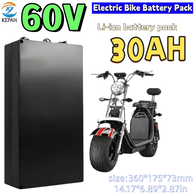 60V 50Ah Electric Scooter Battery - Bateria de Lítio 18650 NOVA para