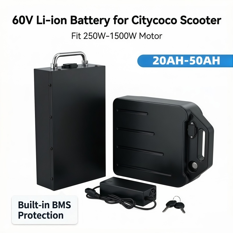 60V 50Ah Electric Scooter Battery - Bateria de Lítio 60V com Proteção