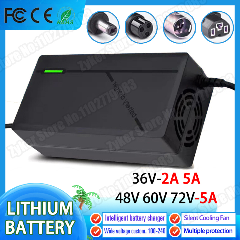 84V 20A Smart Charger - Carregador Inteligente, Ficha EU, 36V, 48V,