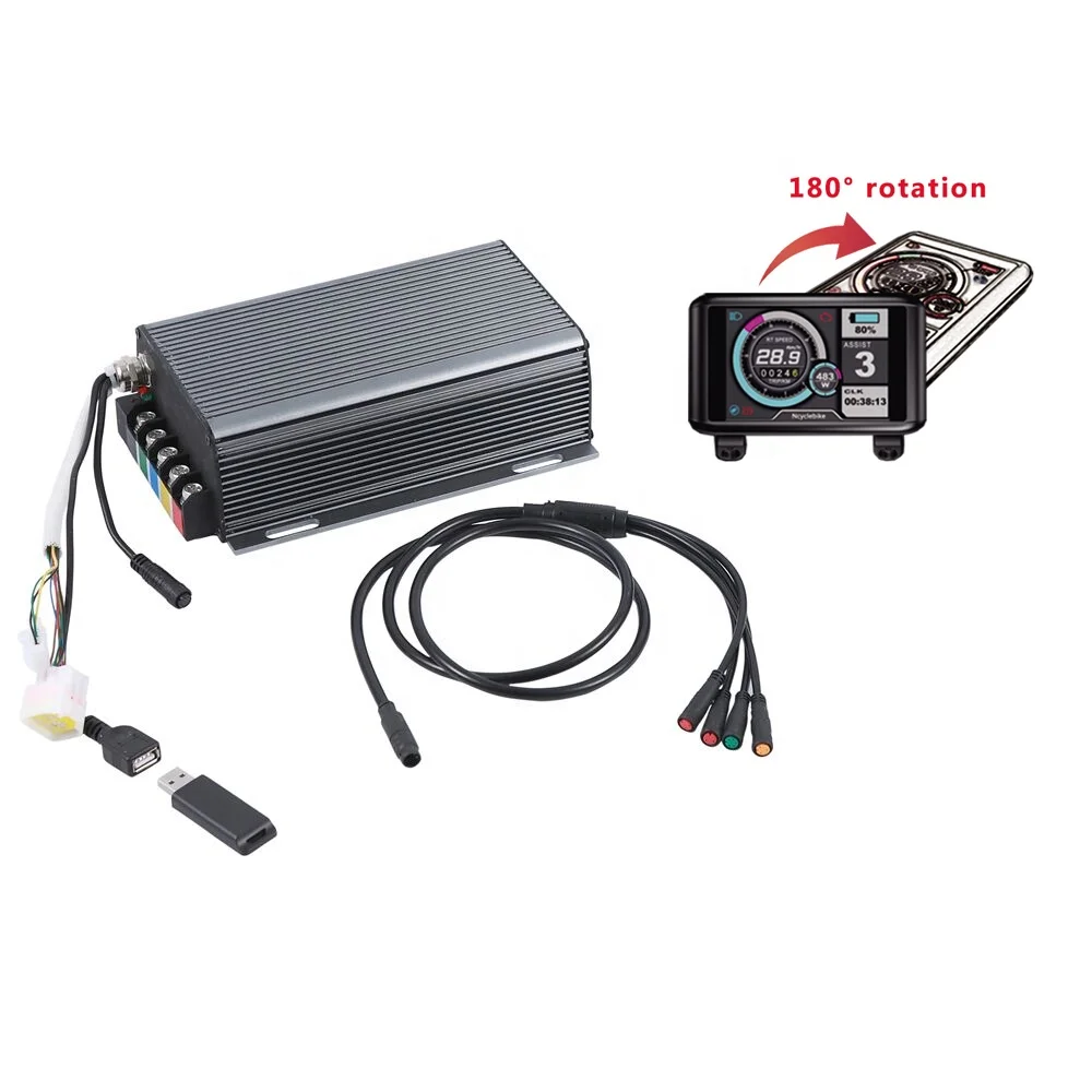 Ebike 48v 72v QS V3 5000w Kit  - 72V 100A Sabvoton Controller avaliação e preço