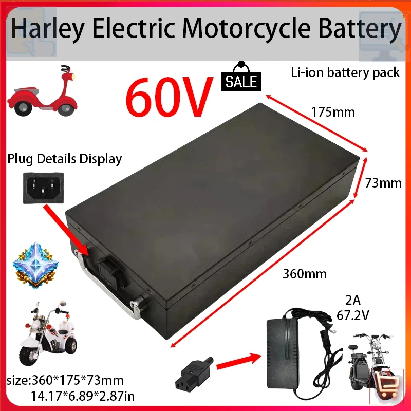 Bateria de íon-lítio de alta c - 60V 50Ah Electric Scooter Battery avaliação e preço