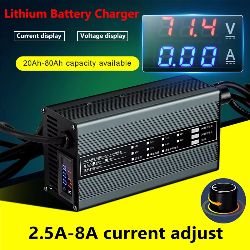 8a 48v 58.4v 72v 60v 67.2v 84v - 84V 20A Smart Charger avaliação e preço