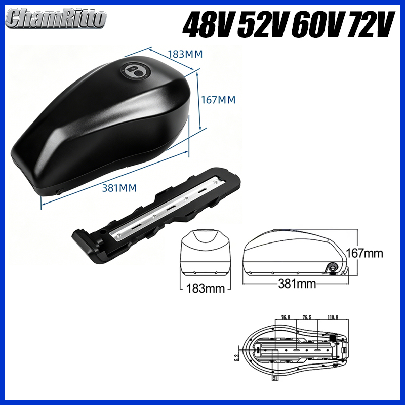 Bateria Downtube para E-Bike 4 - 72V 50Ah 21700 Lithium Battery avaliação e preço